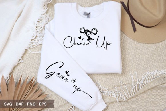 Cheer Up Sleeve SVG for T-Shirt Designs