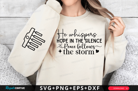 He Whispers Hope in the Silence SVG: T-Shirt Designs