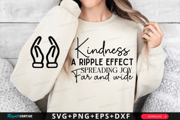 Kindness a Ripple Effect Spreading SVG T-Shirt Designs