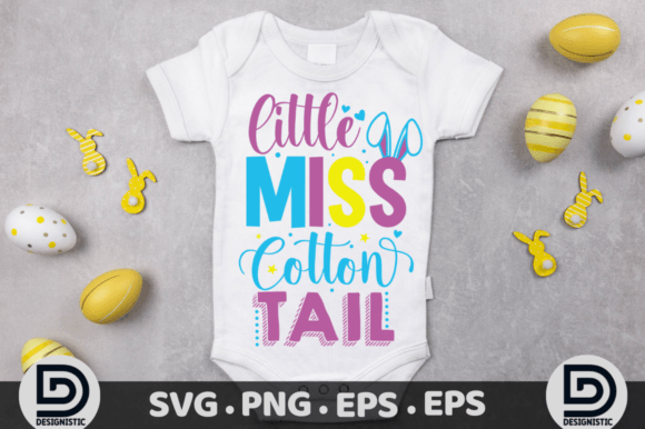 Little Miss Cotton Tail SVG for T-Shirt Designs